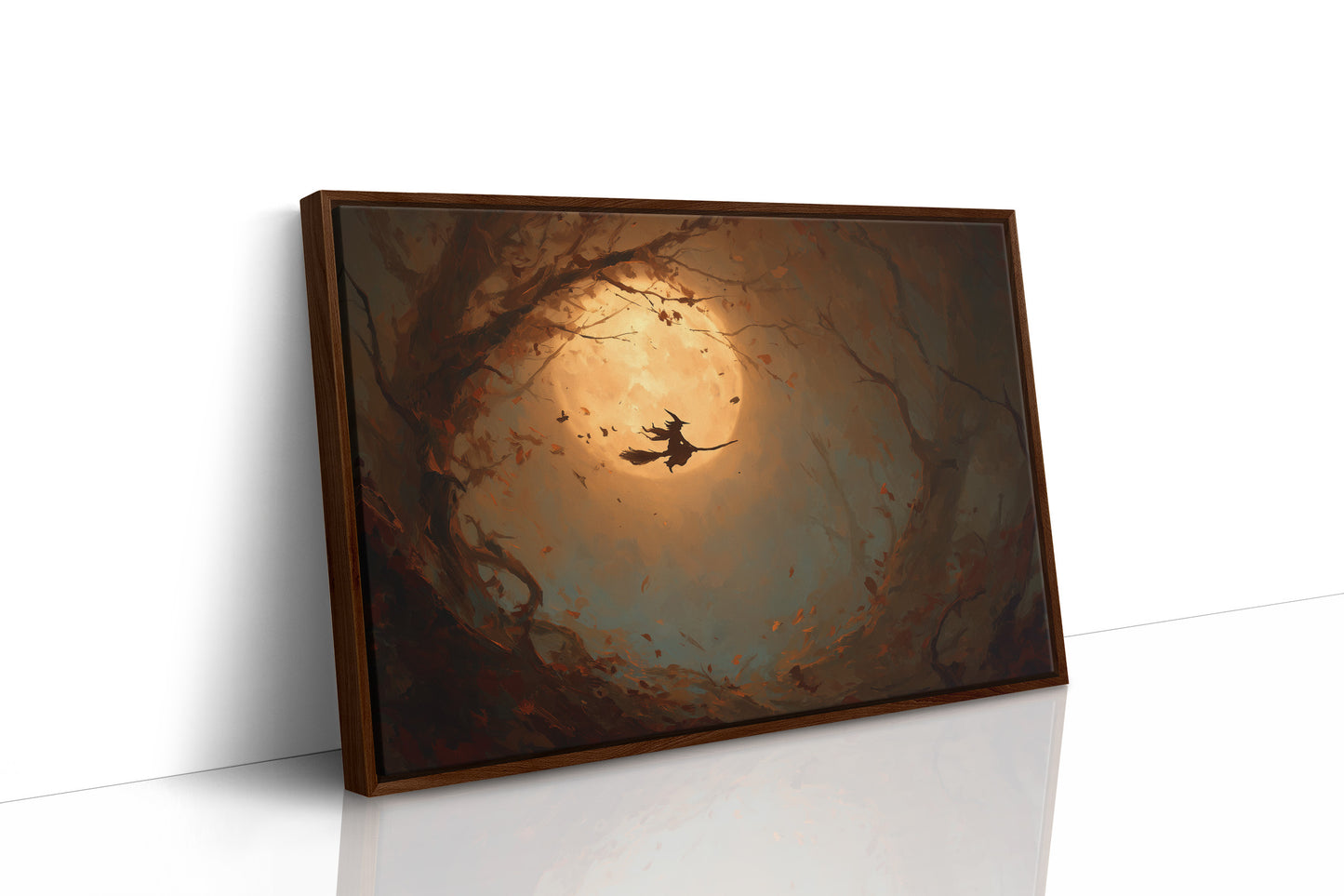 Autumn Flight Through Amber Light