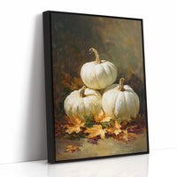 White Pumpkins Dance With Autumn