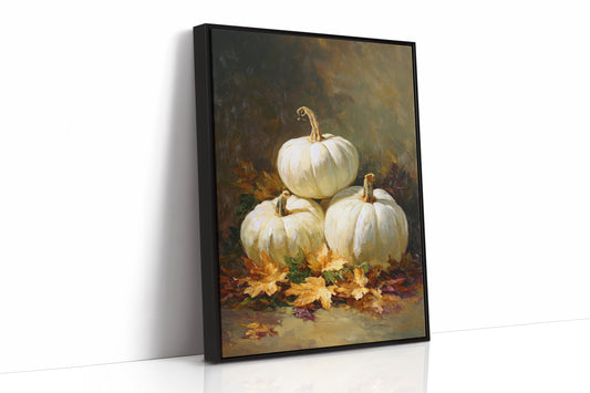 White Pumpkins Dance With Autumn