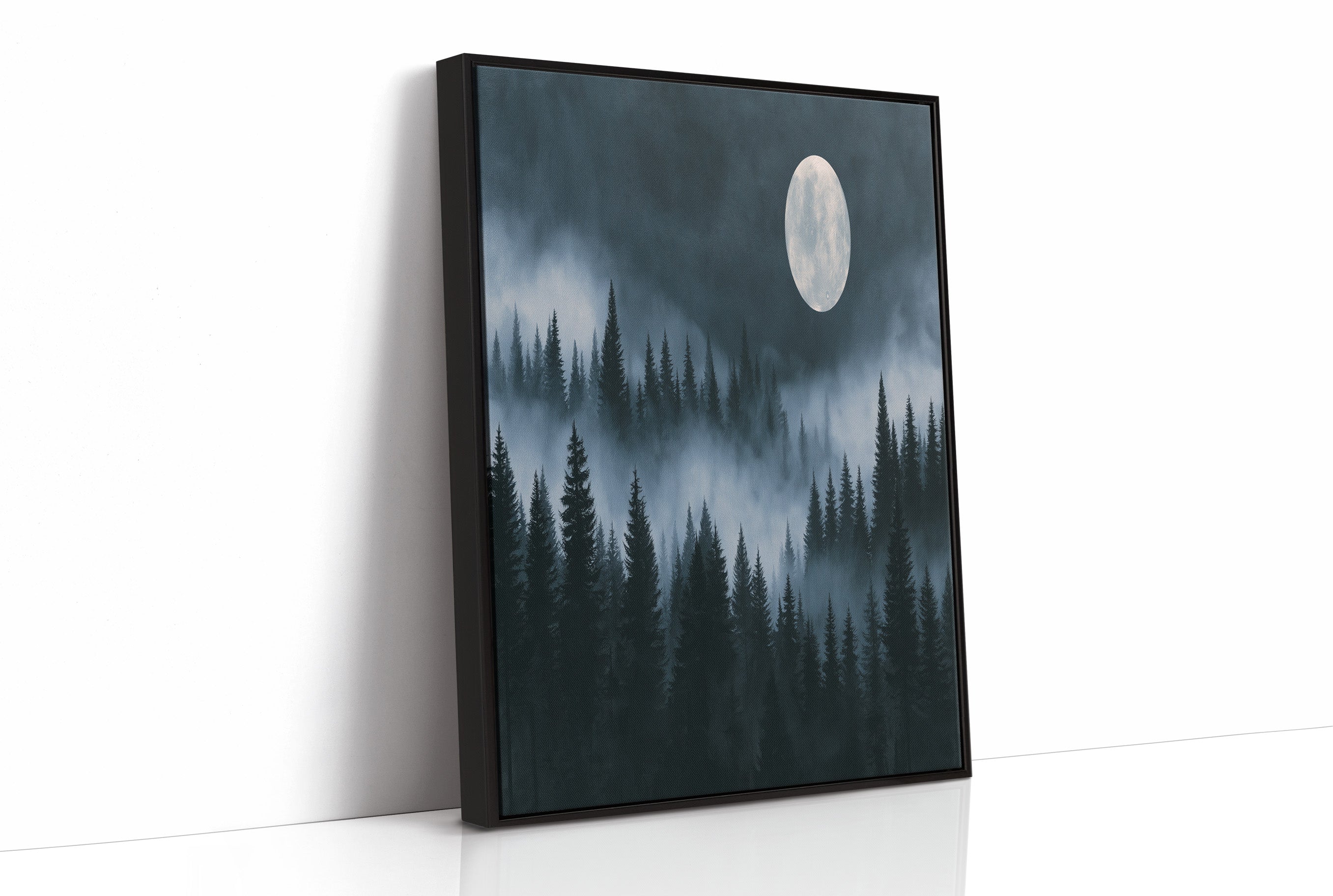 Moonrise Over the Pines