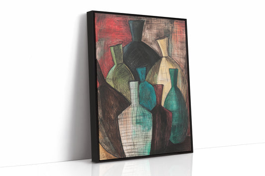 Bottles Dance In Crimson Light