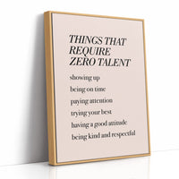 Things That Require Zero Talent