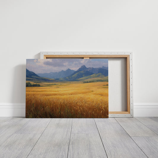Wheat Fields Bow To Mountain Kings