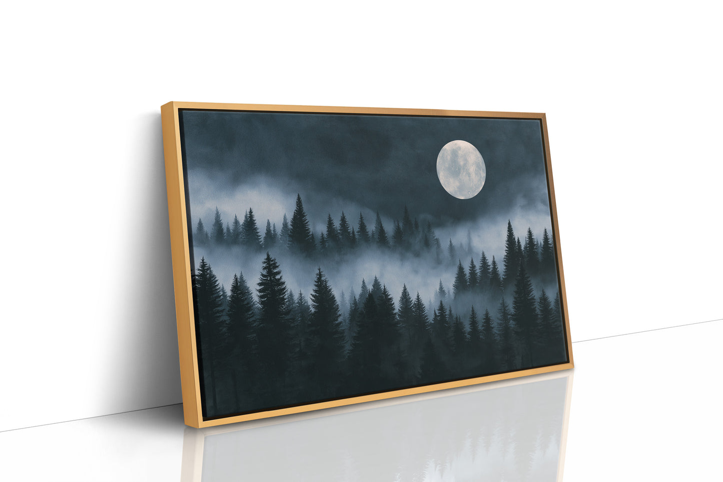 Full Moon Over The Pines