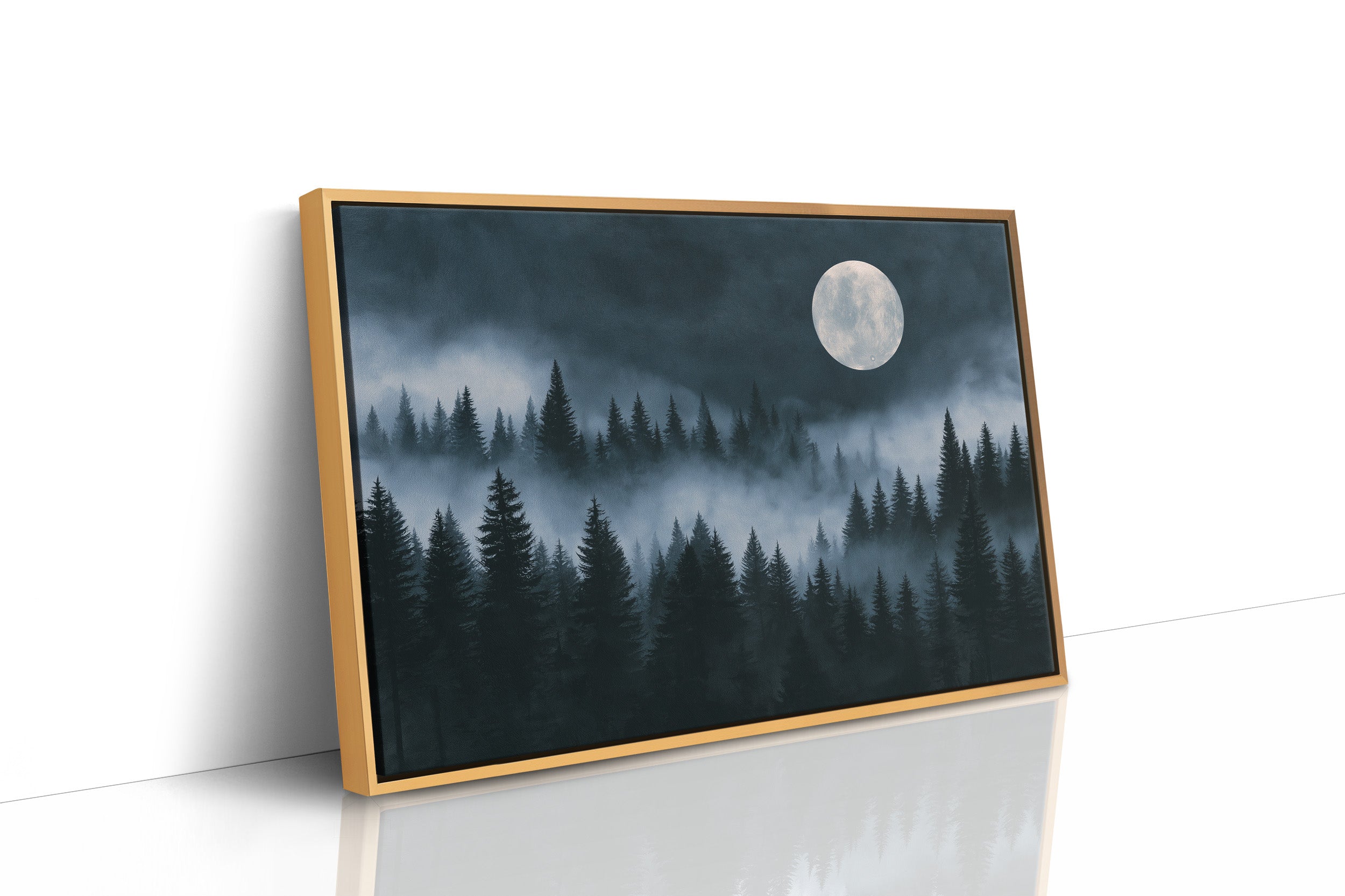 Full Moon Over The Pines