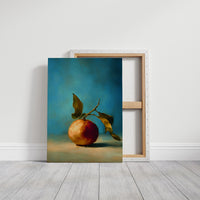 Solitary Peach Against Turquoise Sky
