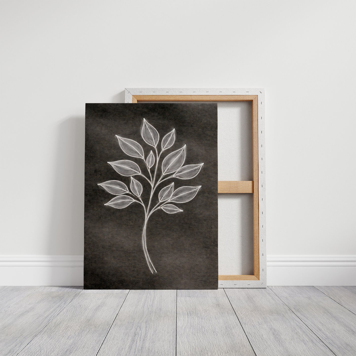 Luminous Foliage Against Midnight Canvas