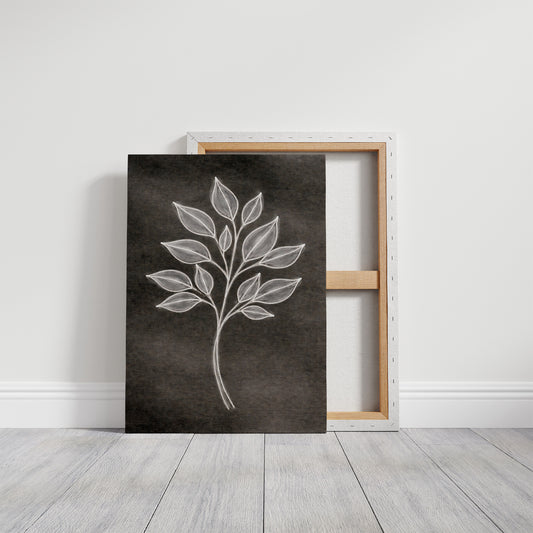 Luminous Foliage Against Midnight Canvas