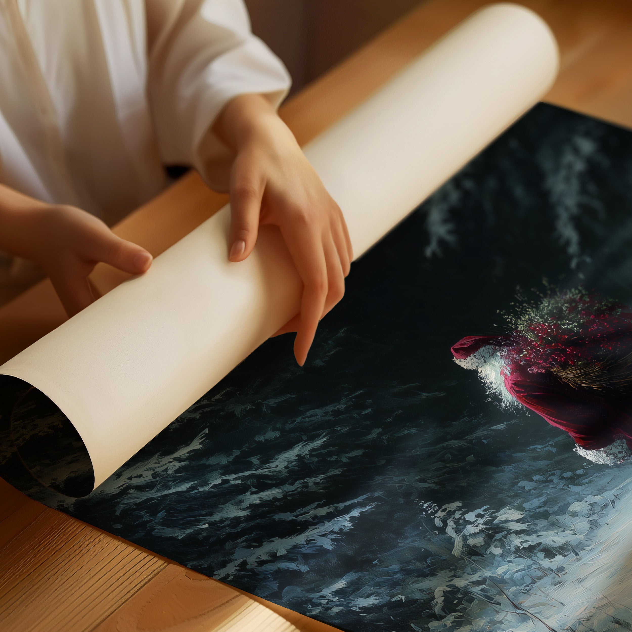 Santa Took the Quiet Path Through the Pines