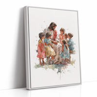 Watercolor Stories On Sunlit Wood