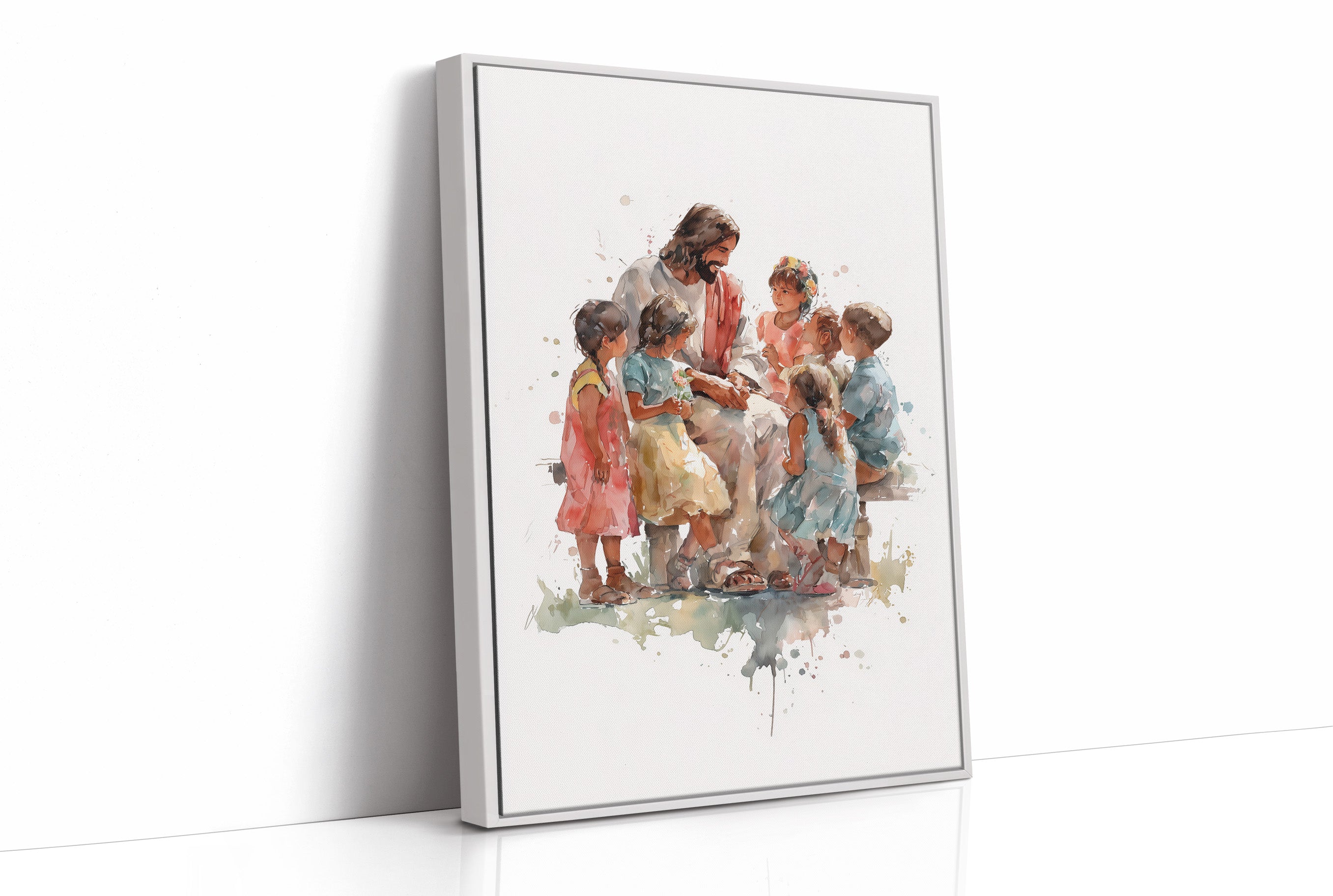 Watercolor Stories On Sunlit Wood