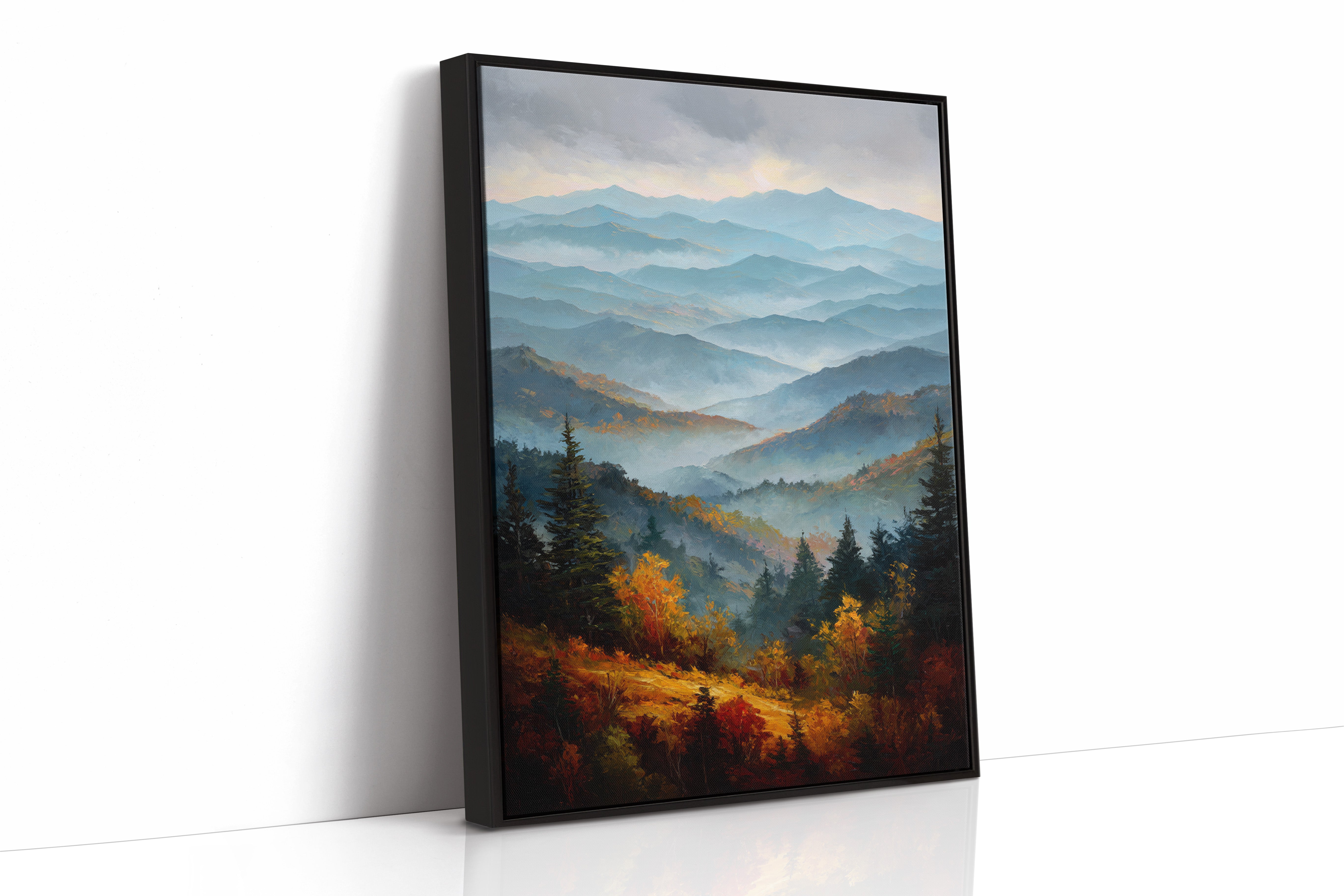 Autumn Peaks Paint The Morning Blue