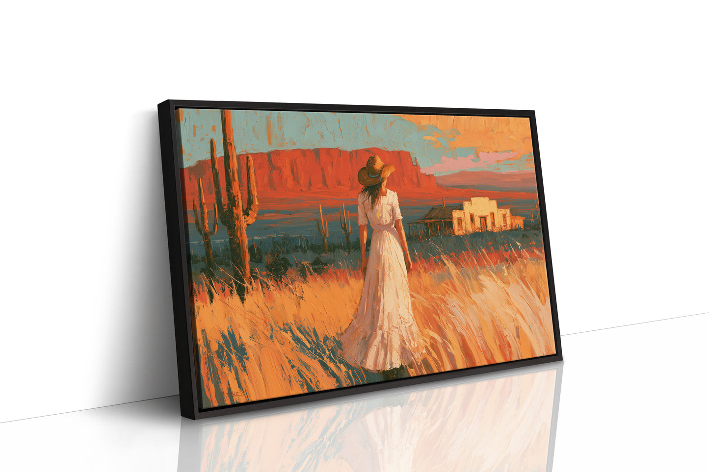 Homestead In Amber Light