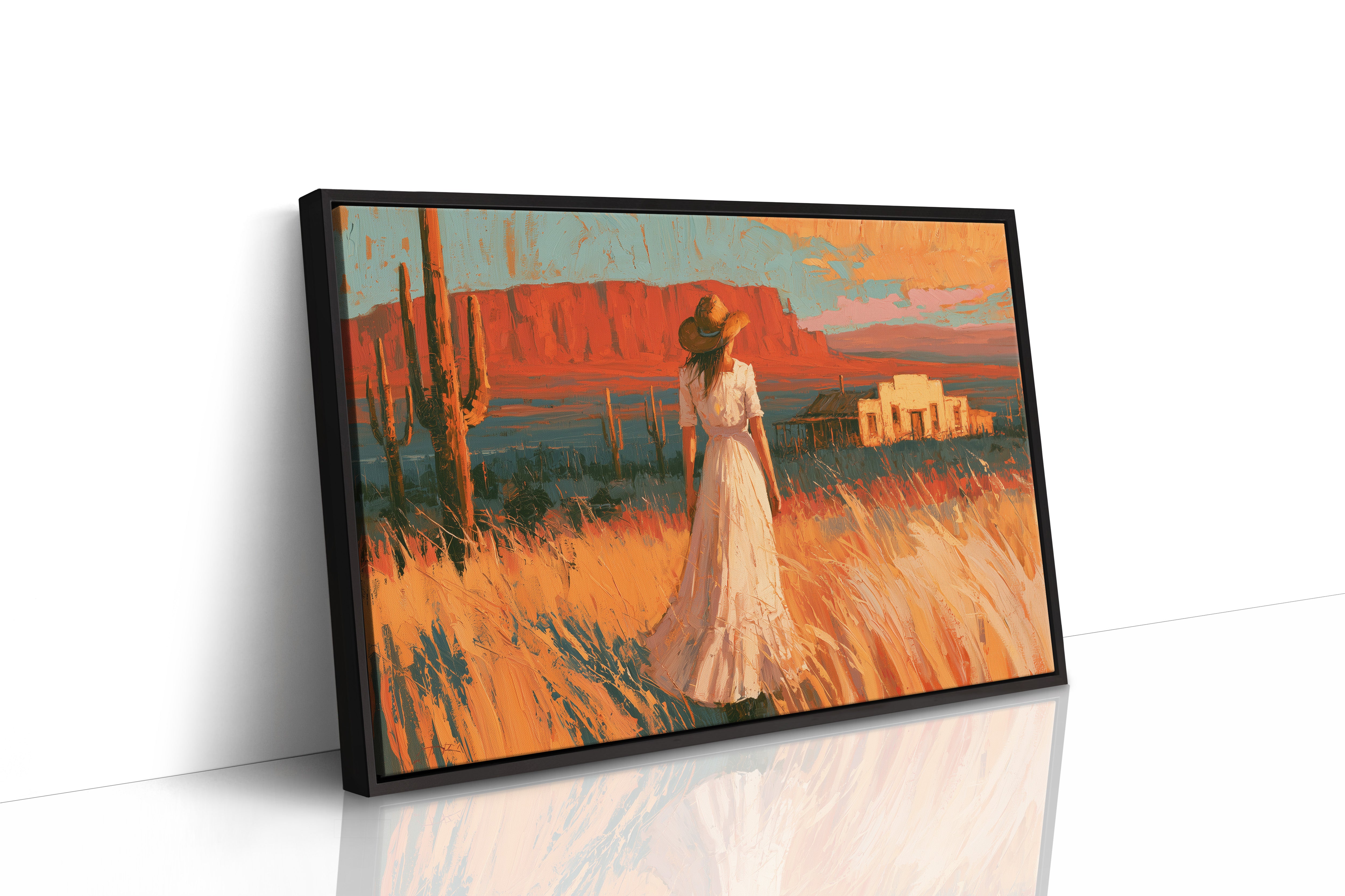Homestead In Amber Light