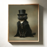 Dapper Feline's Grand Entrance