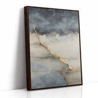 Storm Clouds Break With Golden Light