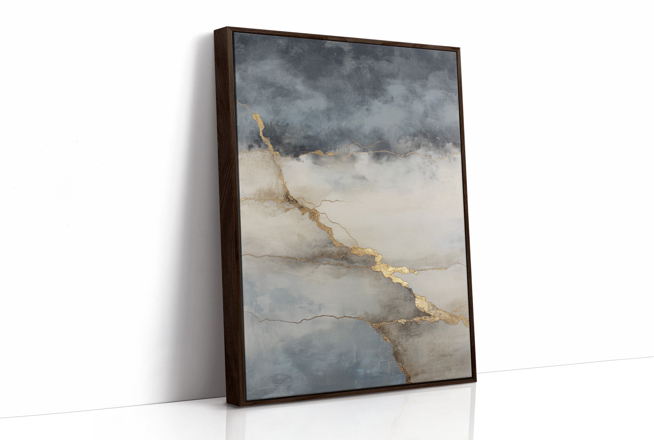 Storm Clouds Break With Golden Light