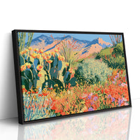 Desert Superbloom, Mountain Backdrop