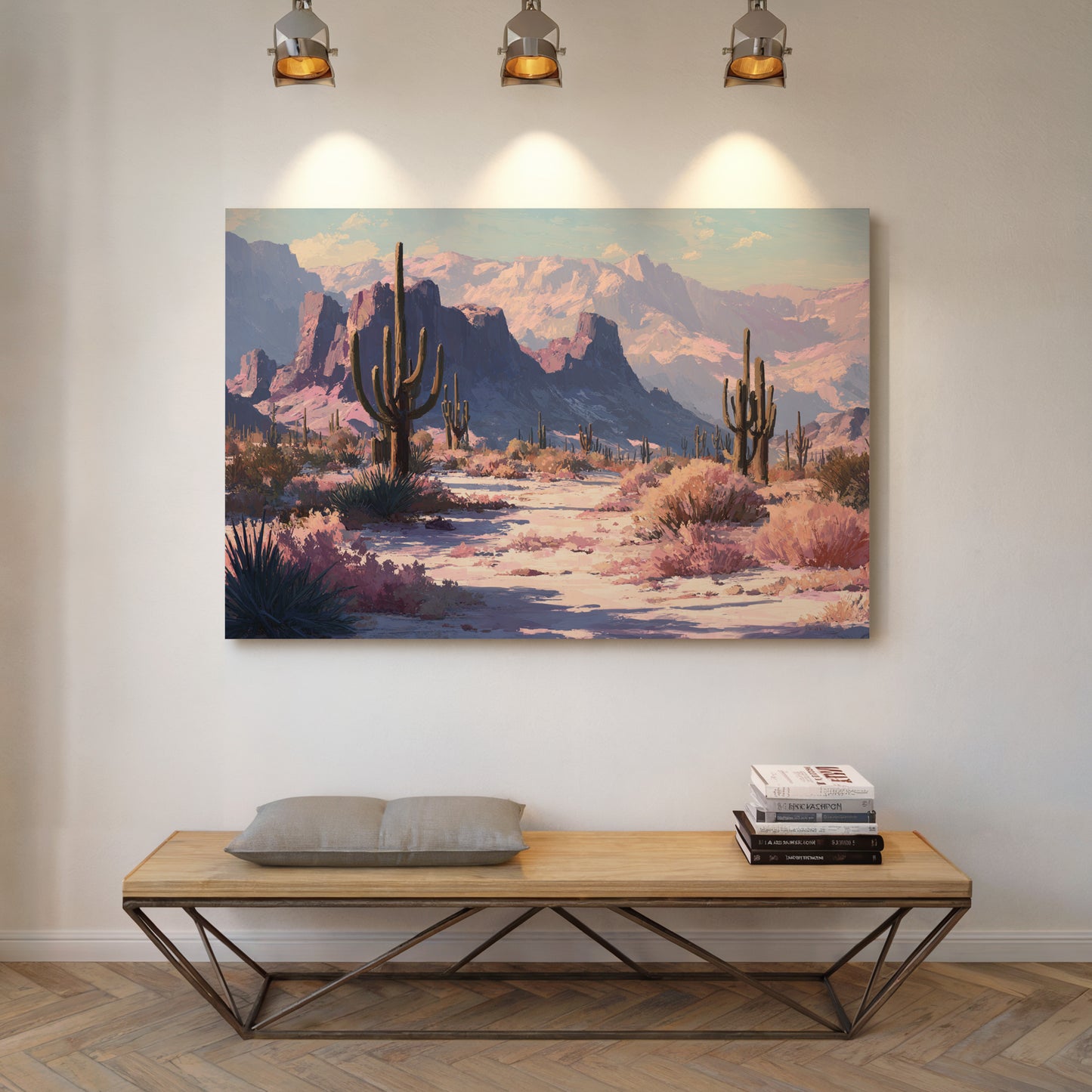 Pink Dawn Greets Saguaro Sentinels