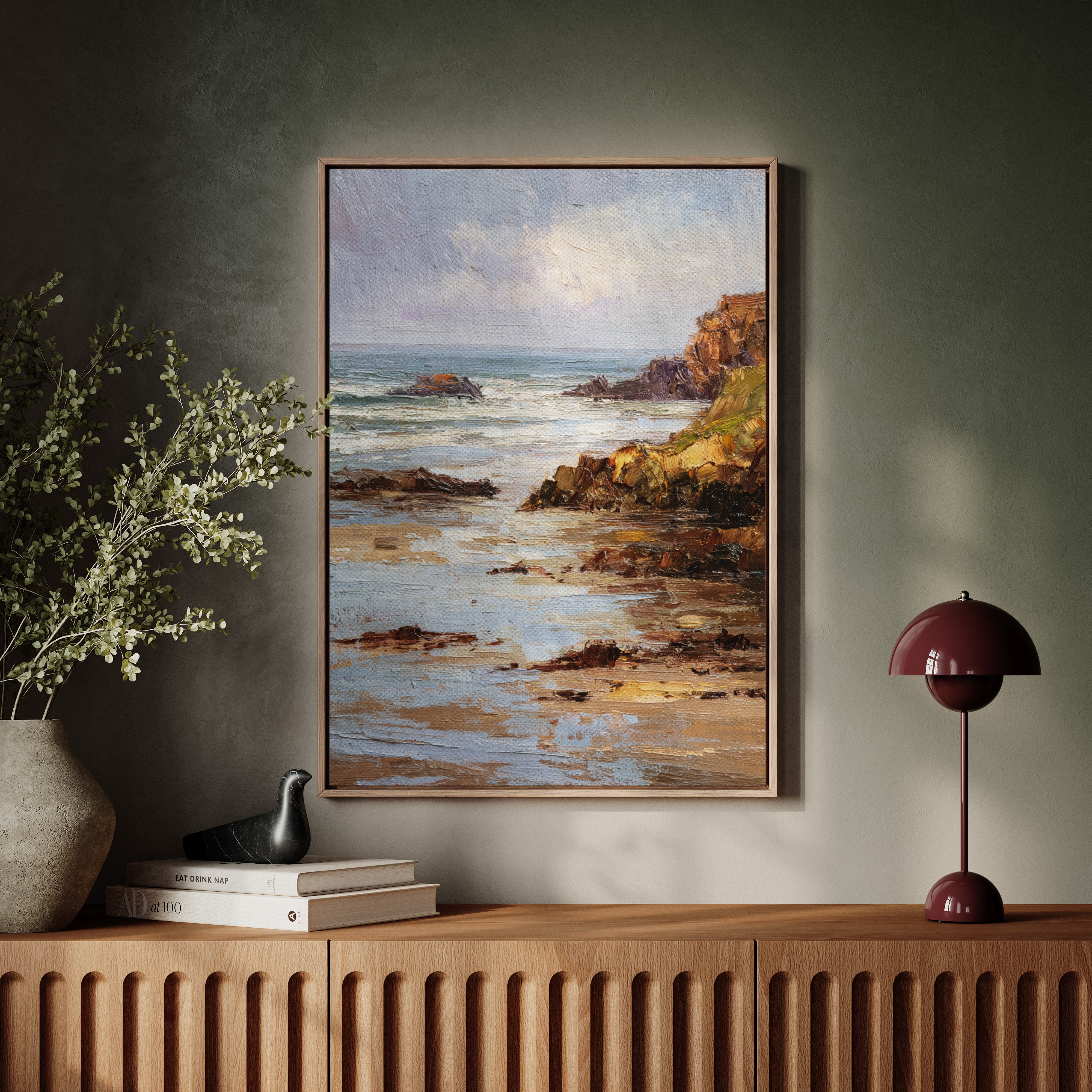 Tides Embrace the Weathered Shore
