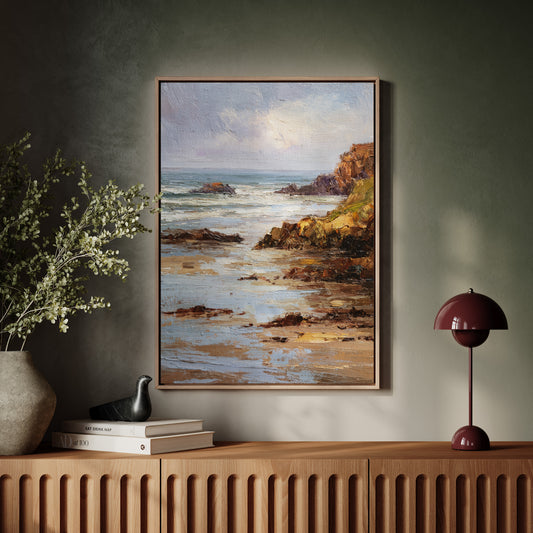 Tides Embrace the Weathered Shore
