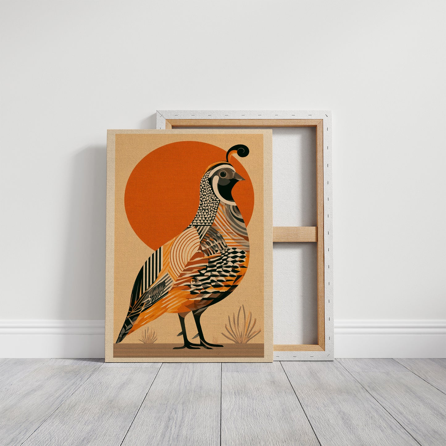 Desert Quail at Sunrise