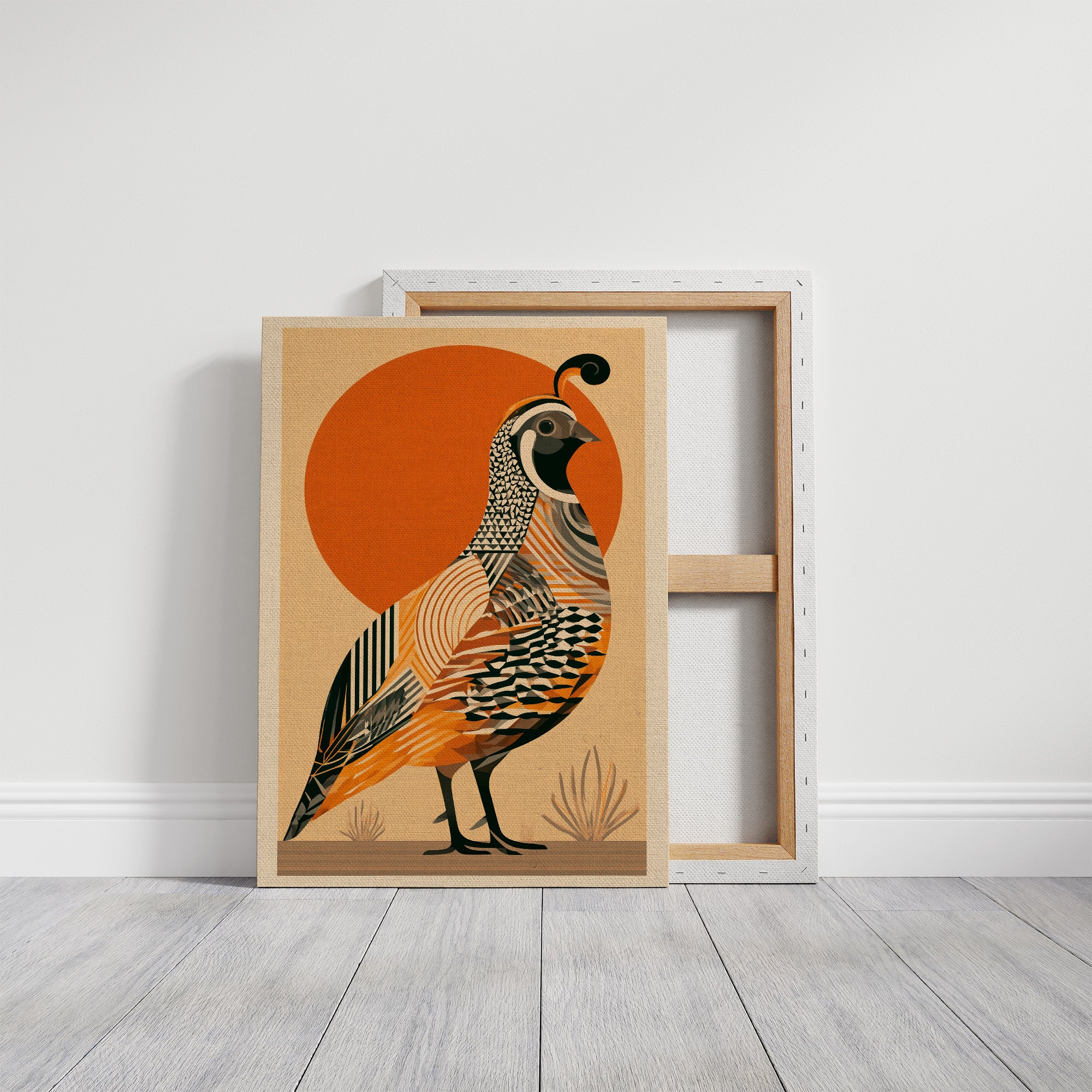Desert Quail at Sunrise