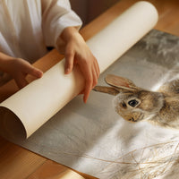 Winter Rabbit Finds Silent Snow