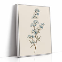 Blossom Branch In Blue And Cream
