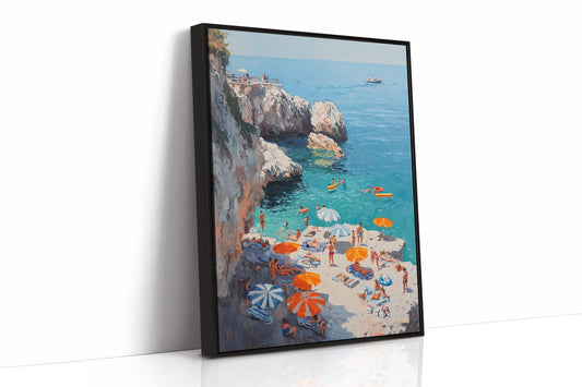 Summer Floats Along Mediterranean Cliffs