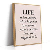 Life Is Ten Percent What Happens To You