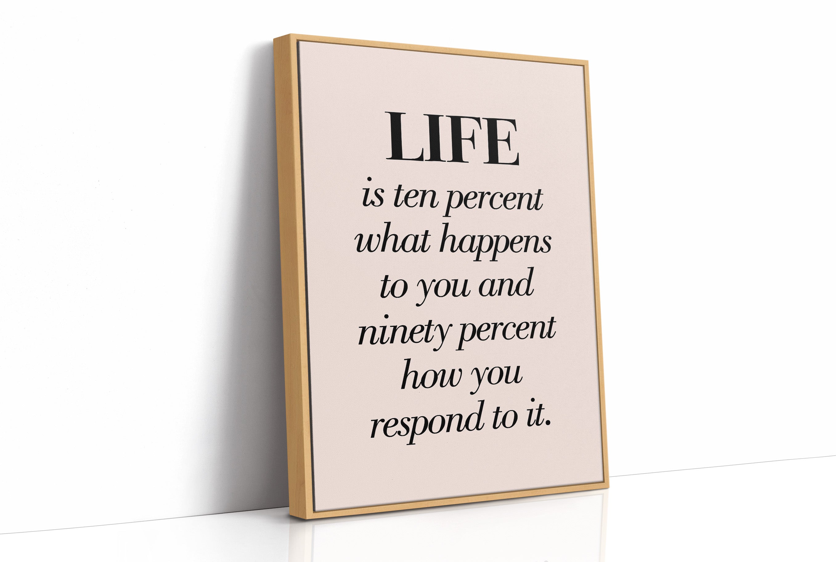 Life Is Ten Percent What Happens To You