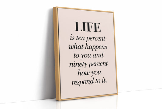 Life Is Ten Percent What Happens To You