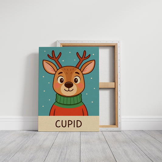 Cozy Fawn In Winter Sweater