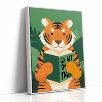 Go Get ’Em Tiger Motivational Kids Wall Art