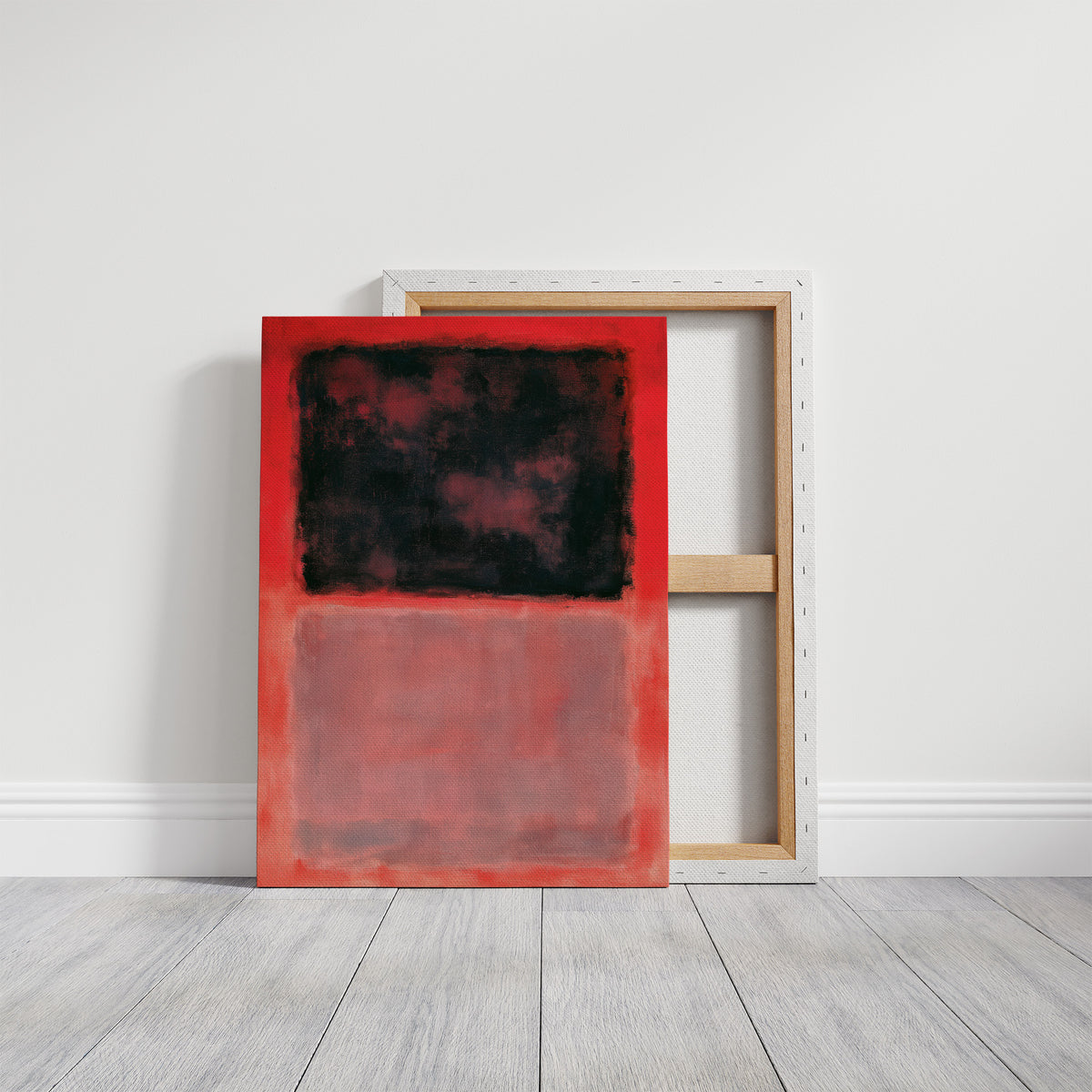 Red Black Color Field Study