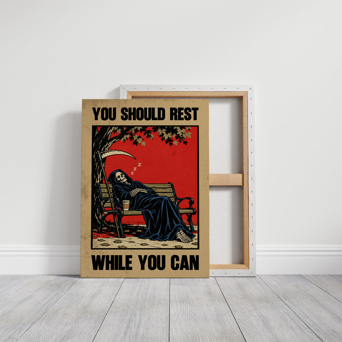 You Should Rest While You Can, Grim Reaper Wall Art