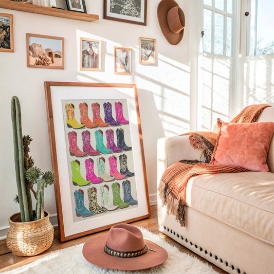 Rainbow Boots Paint Desert Stories