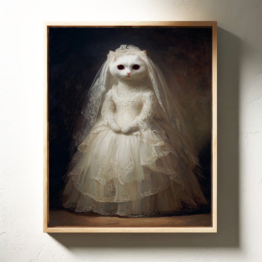 A Feline Bride Awaits the Unseen