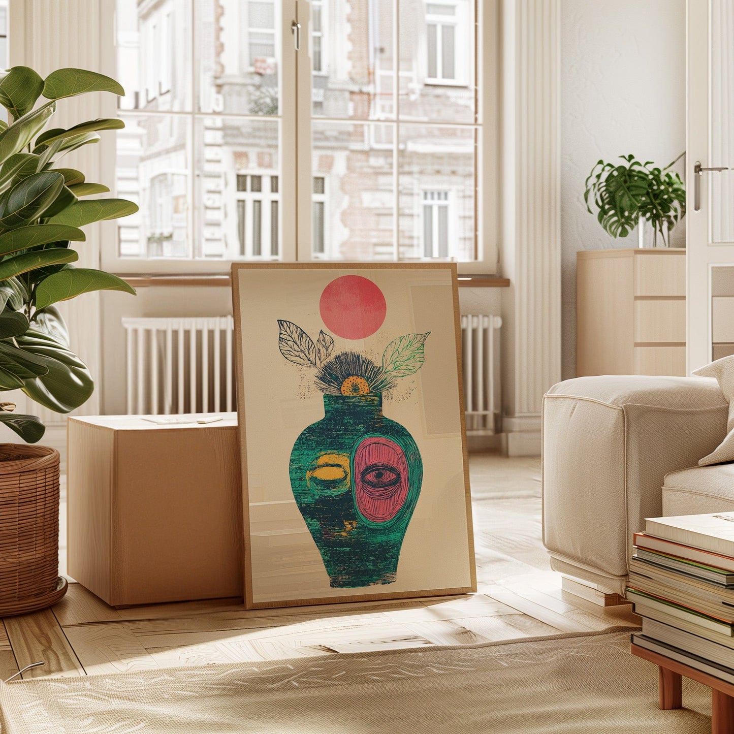 Moonlit Vase Holds Ancient Stories