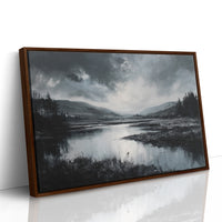 Quiet Valley Beneath Storm Clouds