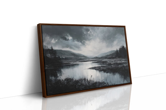 Quiet Valley Beneath Storm Clouds