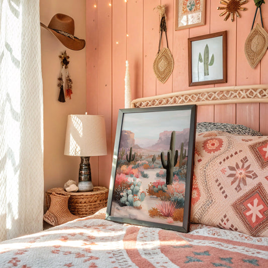 Saguaros Paint Their Desert Garden