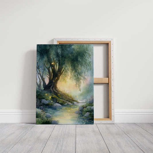 Fireflies Gather At Twilight Creek