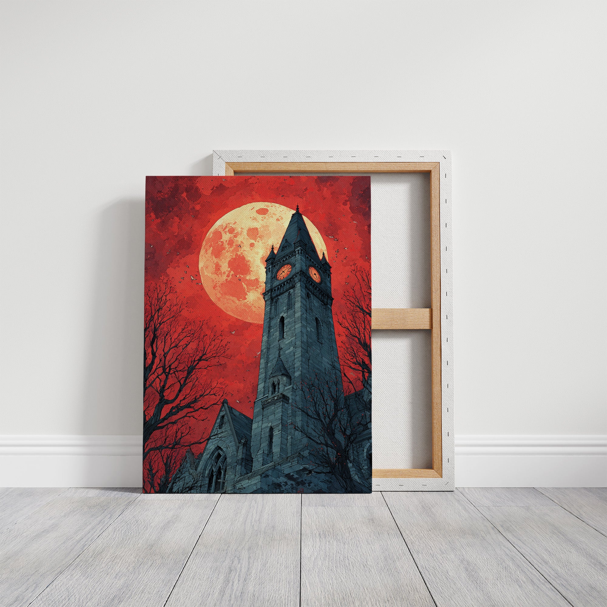 Blood Moon Over the Bell Tower