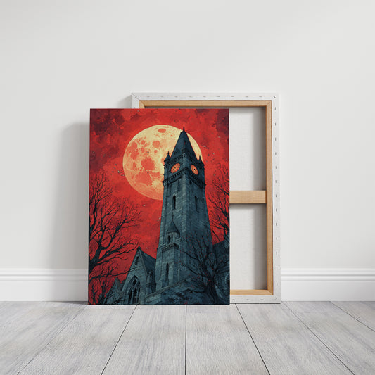 Blood Moon Over the Bell Tower
