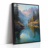 Peaks Paint Gold On Alpine Waters