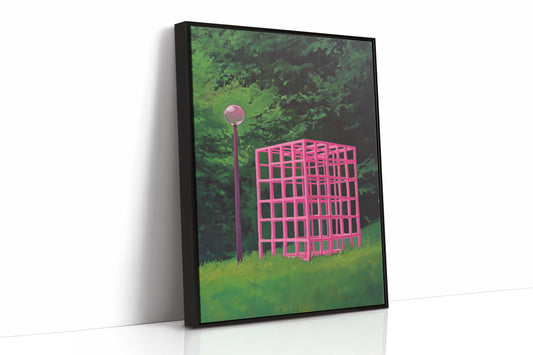 Pink Geometry Dreams In Green