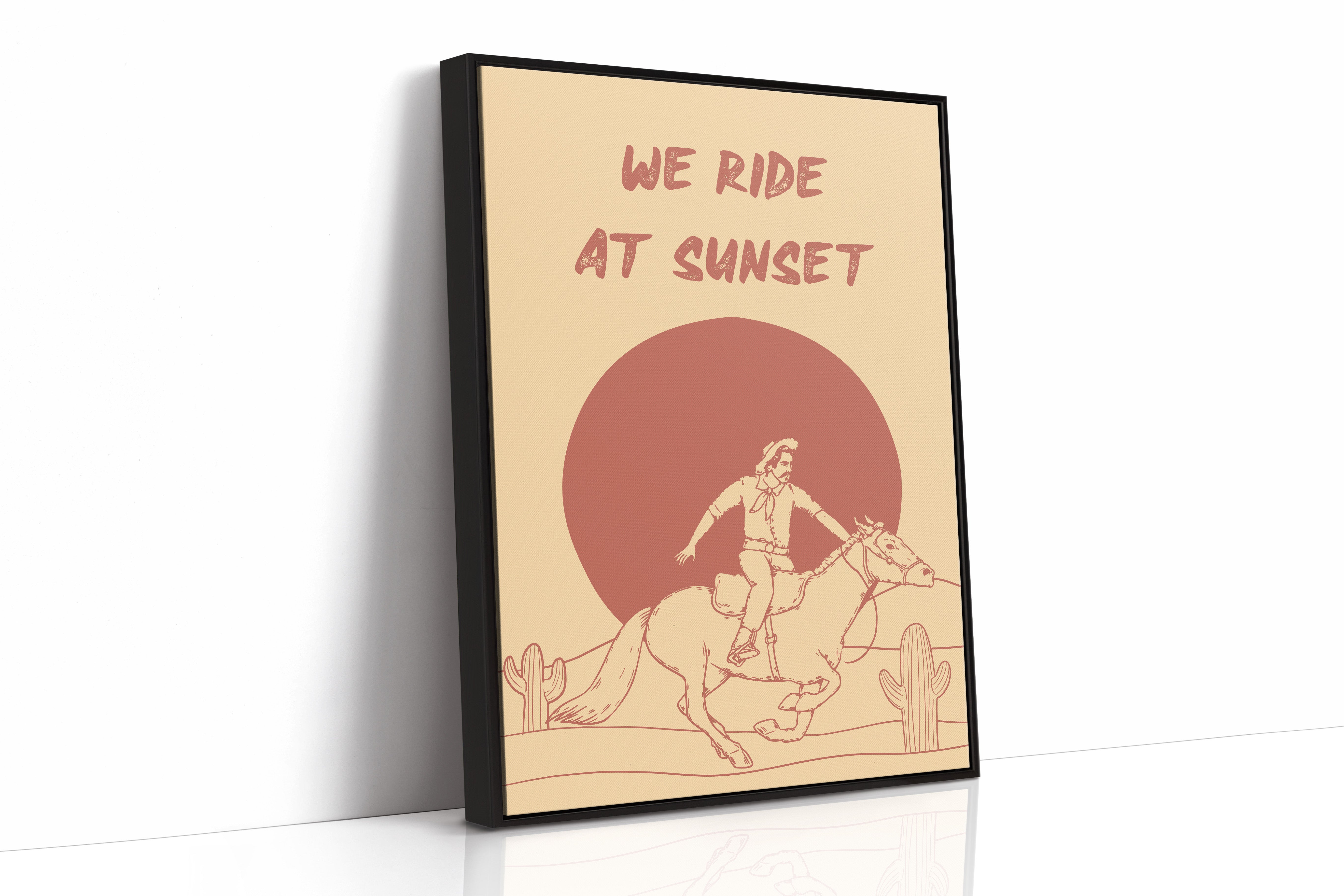 Desert Horses Chase Golden Hours