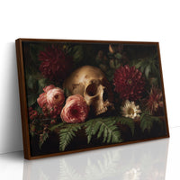 Roses Bloom Against Mortality's Canvas